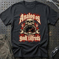 Analog og godt tilfreds – Rock T-Shirt – Sort