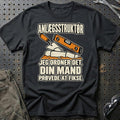 Anlægsstruktør – Jeg Ordner Det, Din Mand Prøvede At Fikse T-Shirt – Sort