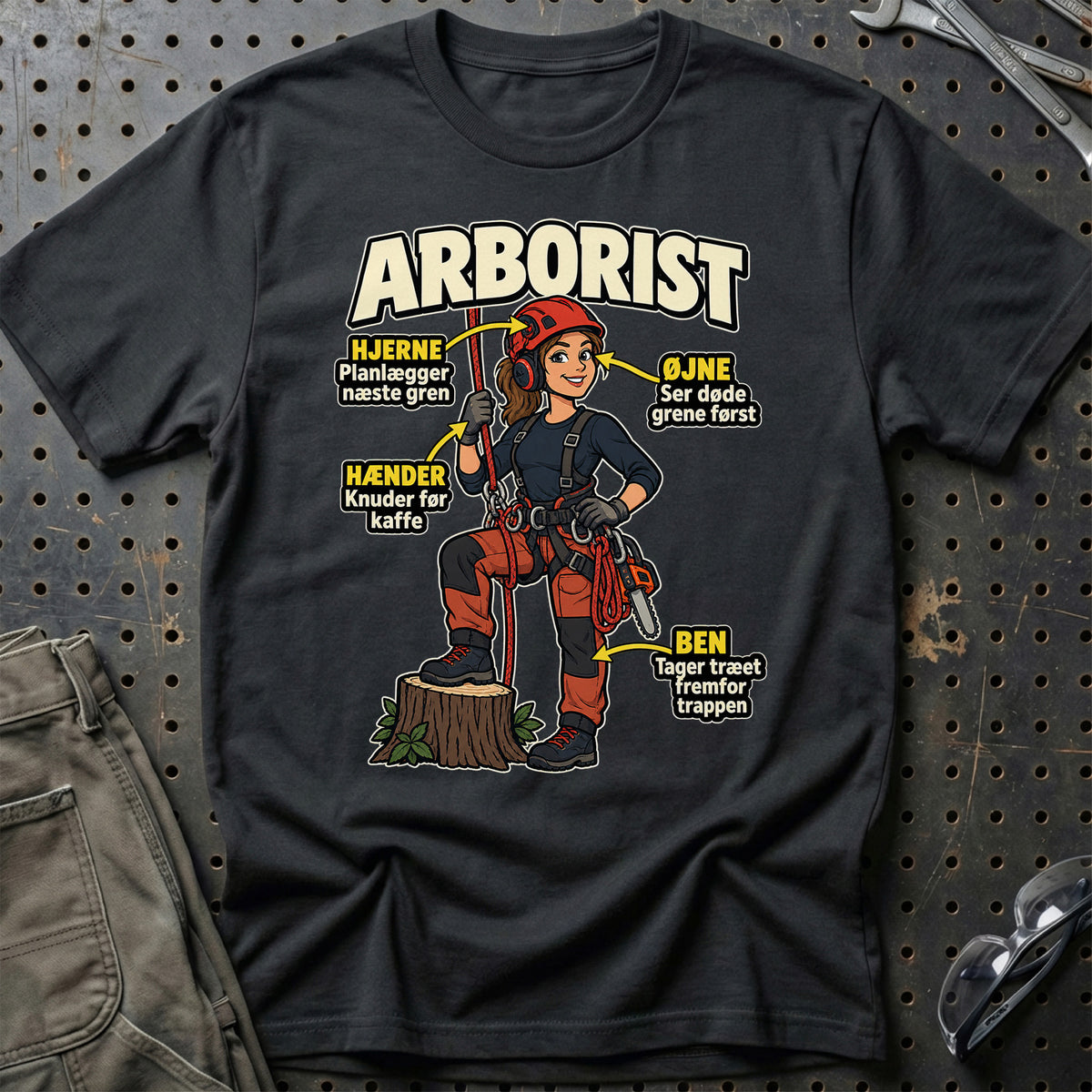 Arborist – Anatomi T-Shirt – Sort