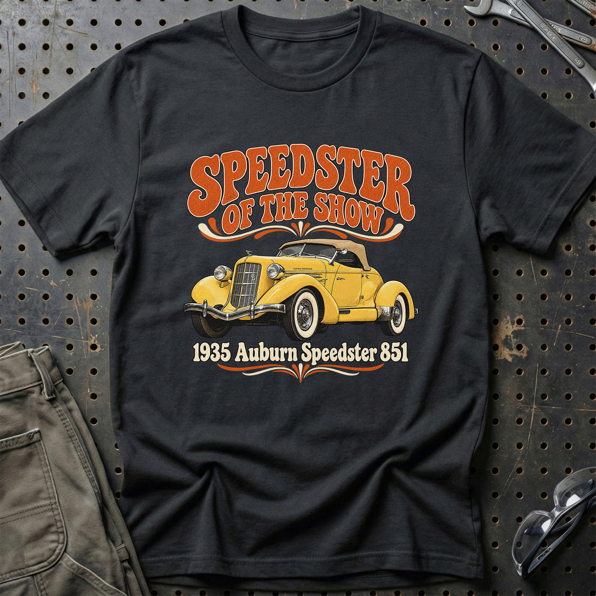 
Auburn Speedster 851 1935 – Speedster of the Show T-Shirt – Sort