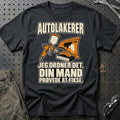 Autolakerer – Jeg Ordner Det, Din Mand Prøvede At Fikse T-Shirt – Sort