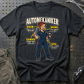 Automekaniker – Anatomi T-Shirt – Sort