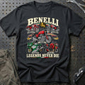 Benelli Legends Never Die T-Shirt – Sort