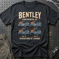 
Bentley Continental GT – Generations of Legends T-Shirt – Sort