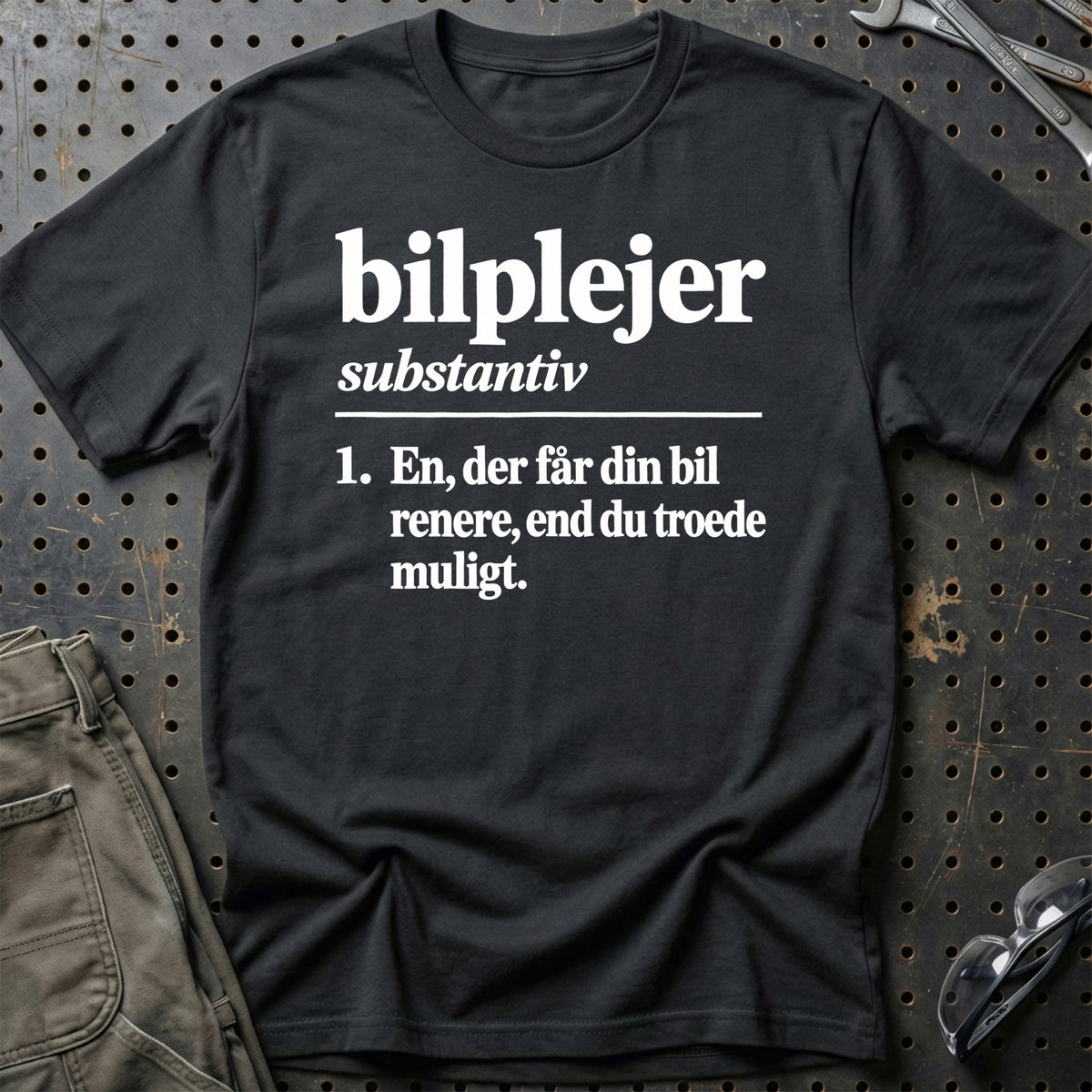 
Bilplejer – Definition T-Shirt – Sort