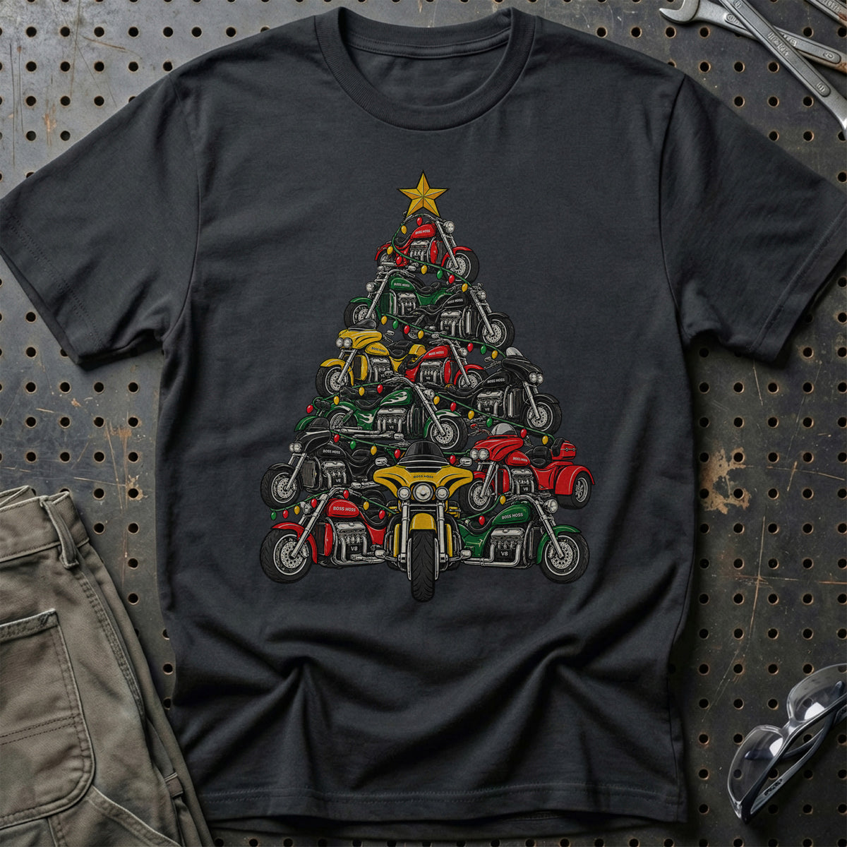 Boss Hoss Juletræ T-Shirt – Sort