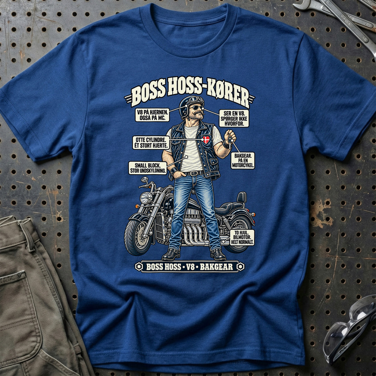 
Boss Hoss-Kører T-Shirt – Blå Royal