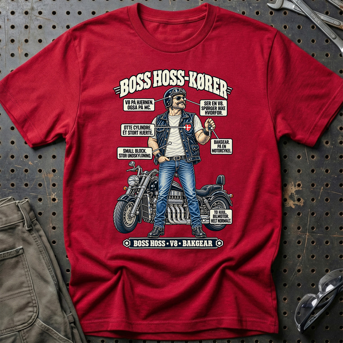 
Boss Hoss-Kører T-Shirt – Rød