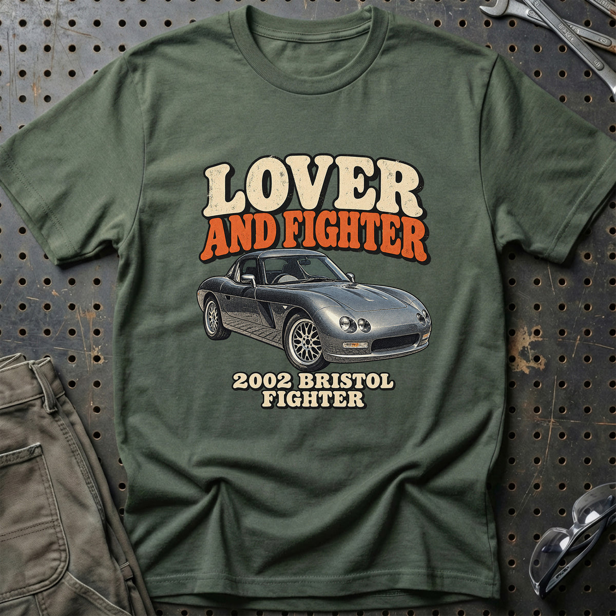 
Bristol Fighter 2002 – Lover and Fighter T-Shirt – Grøn Militær
