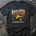 
Bugatti Type 55 1932 – Fifty Five and Flying T-Shirt – Sort