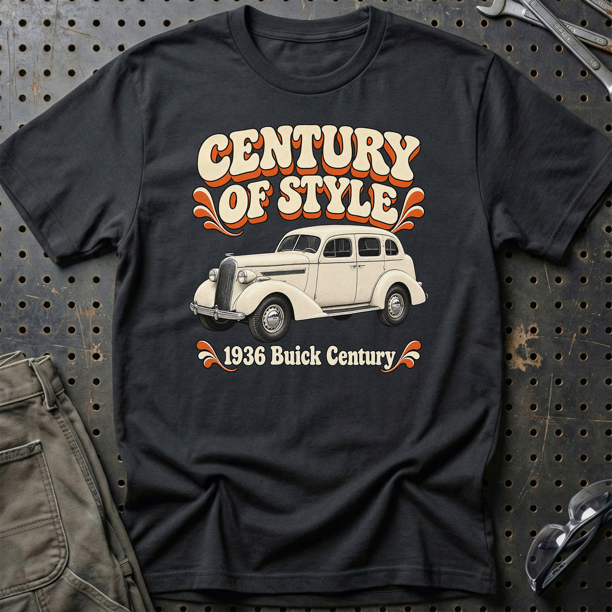 
Buick Century 1936 – Century of Style T-Shirt – Sort