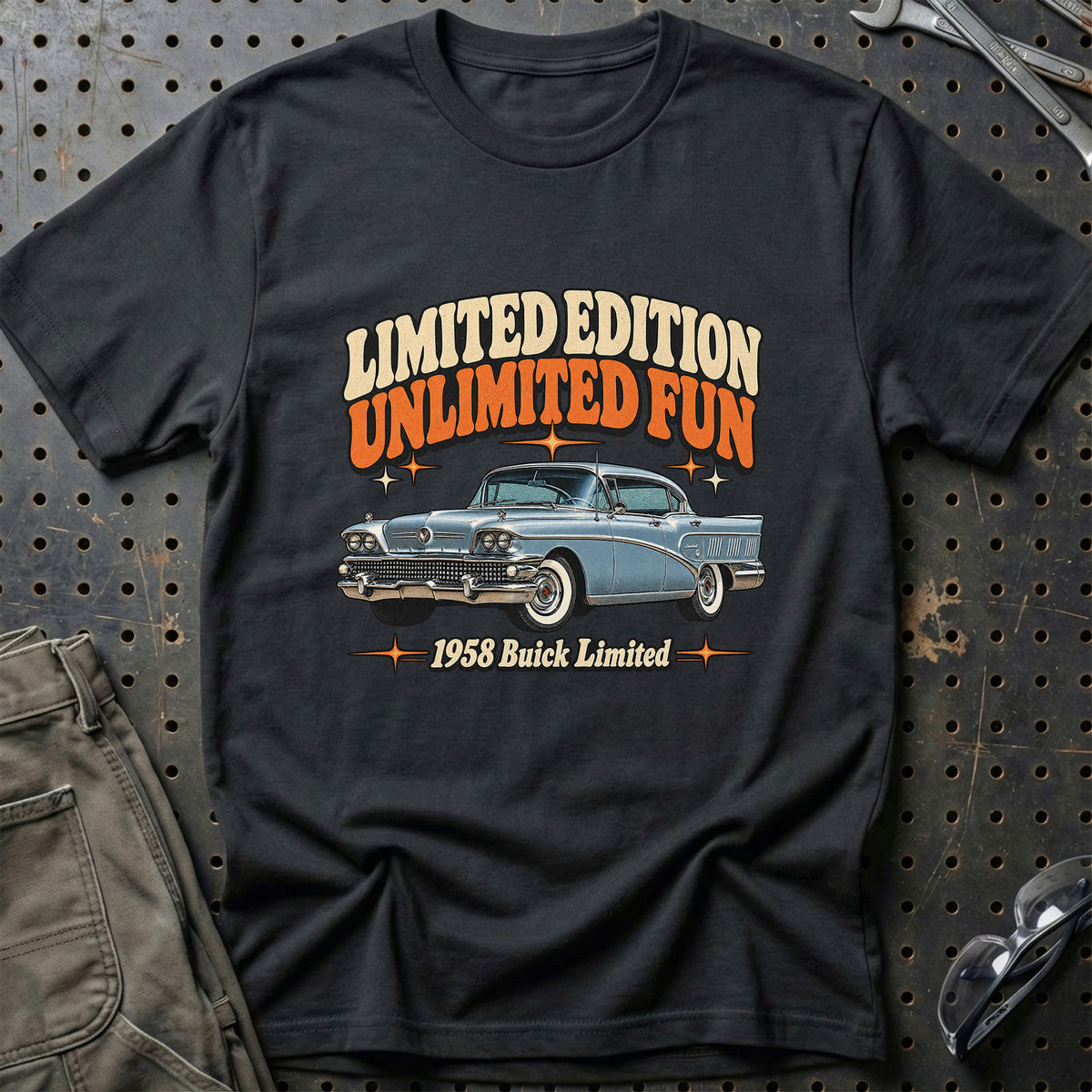 
Buick Limited 1958 – Limited Edition Unlimited Fun T-Shirt – Sort