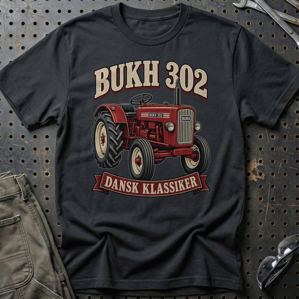 Bukh 302 – Dansk Klassiker T-Shirt – Sort