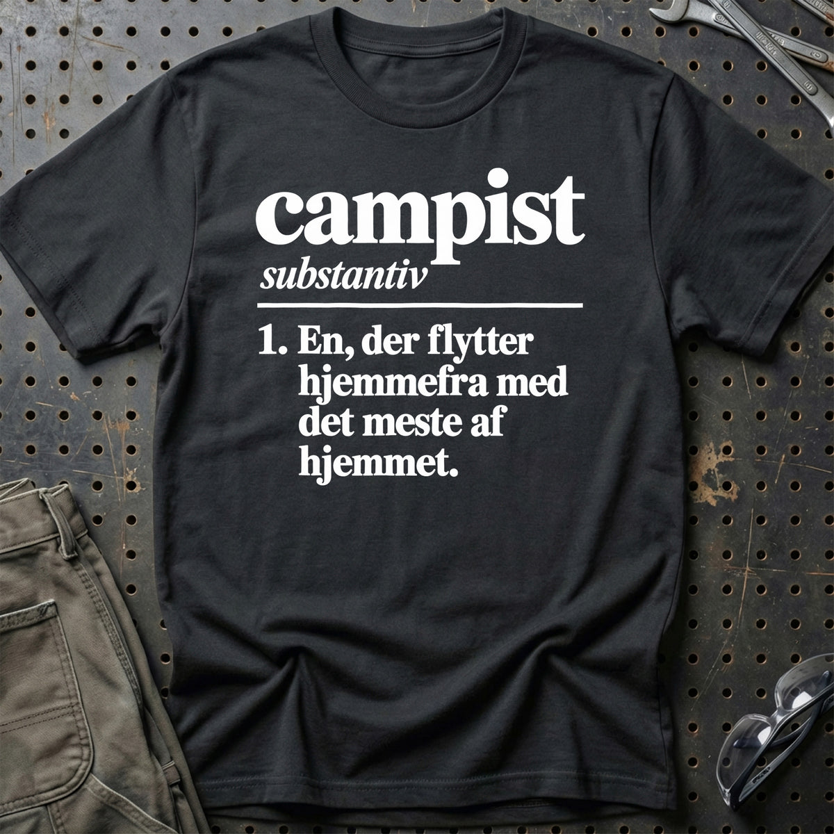 
Campist – Ordbog – Unisex T-Shirt – Sort