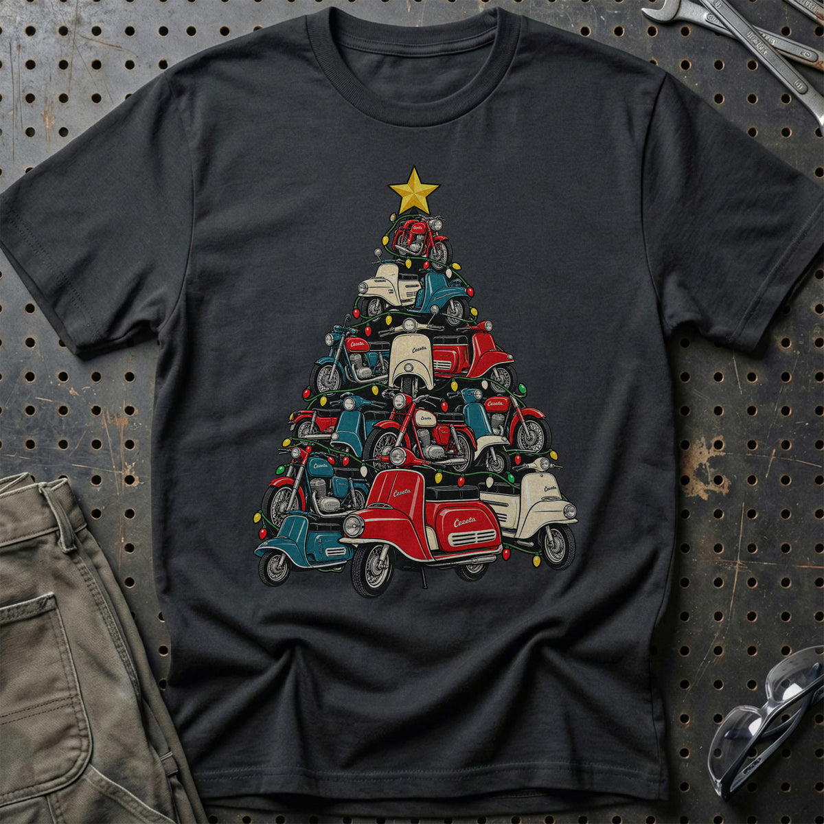 Čezeta Juletræ T-Shirt – Sort