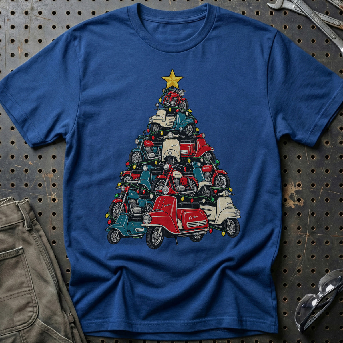 Čezeta Juletræ T-Shirt – Blå Royal