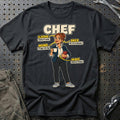 Chef – Anatomi T-Shirt – Sort