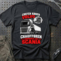 Chefen Køber Volvo – Chaufføren Drømmer Om Scania T-Shirt – Sort