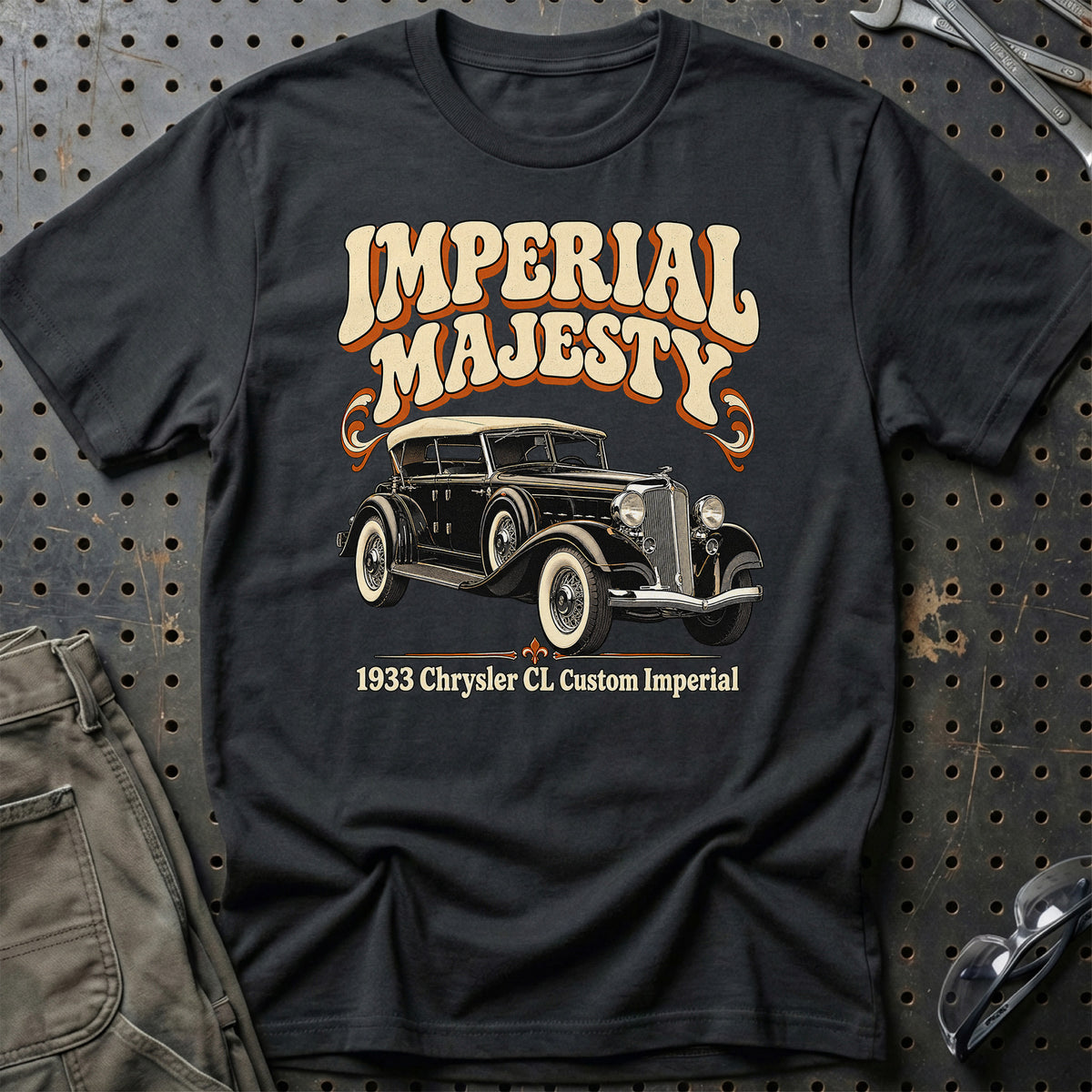 
Chrysler CL Custom Imperial 1933 – Imperial Majesty T-Shirt – Sort