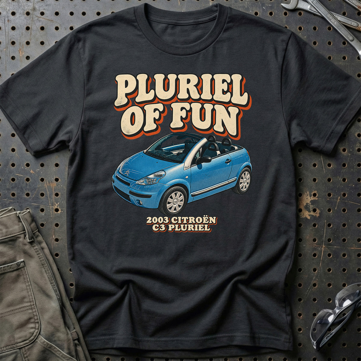 
Citroën C3 Pluriel 2003 – Pluriel of Fun T-Shirt – Sort