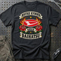 Daihatsu Rigtige Kvinder Kører – Roser og Flammer T-Shirt – Sort