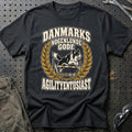 
Danmarks nogenlunde gode agilityentusiast – Unisex T-Shirt – Sort
