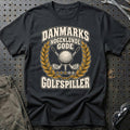 
Danmarks nogenlunde gode golfspiller – Unisex T-Shirt – Sort