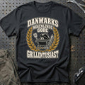 
Danmarks nogenlunde gode grillentusiast – Unisex T-Shirt – Sort
