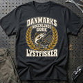 
Danmarks nogenlunde gode lystfisker – Unisex T-Shirt – Sort