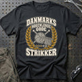 
Danmarks nogenlunde gode strikker – Unisex T-Shirt – Sort