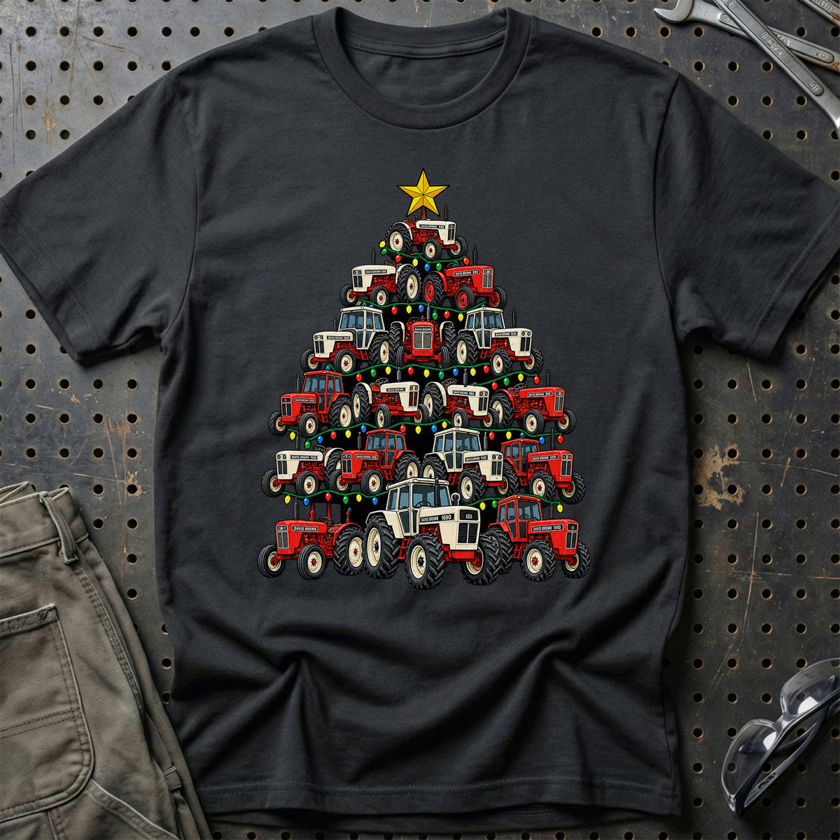 David Brown Juletræ T-Shirt – Sort