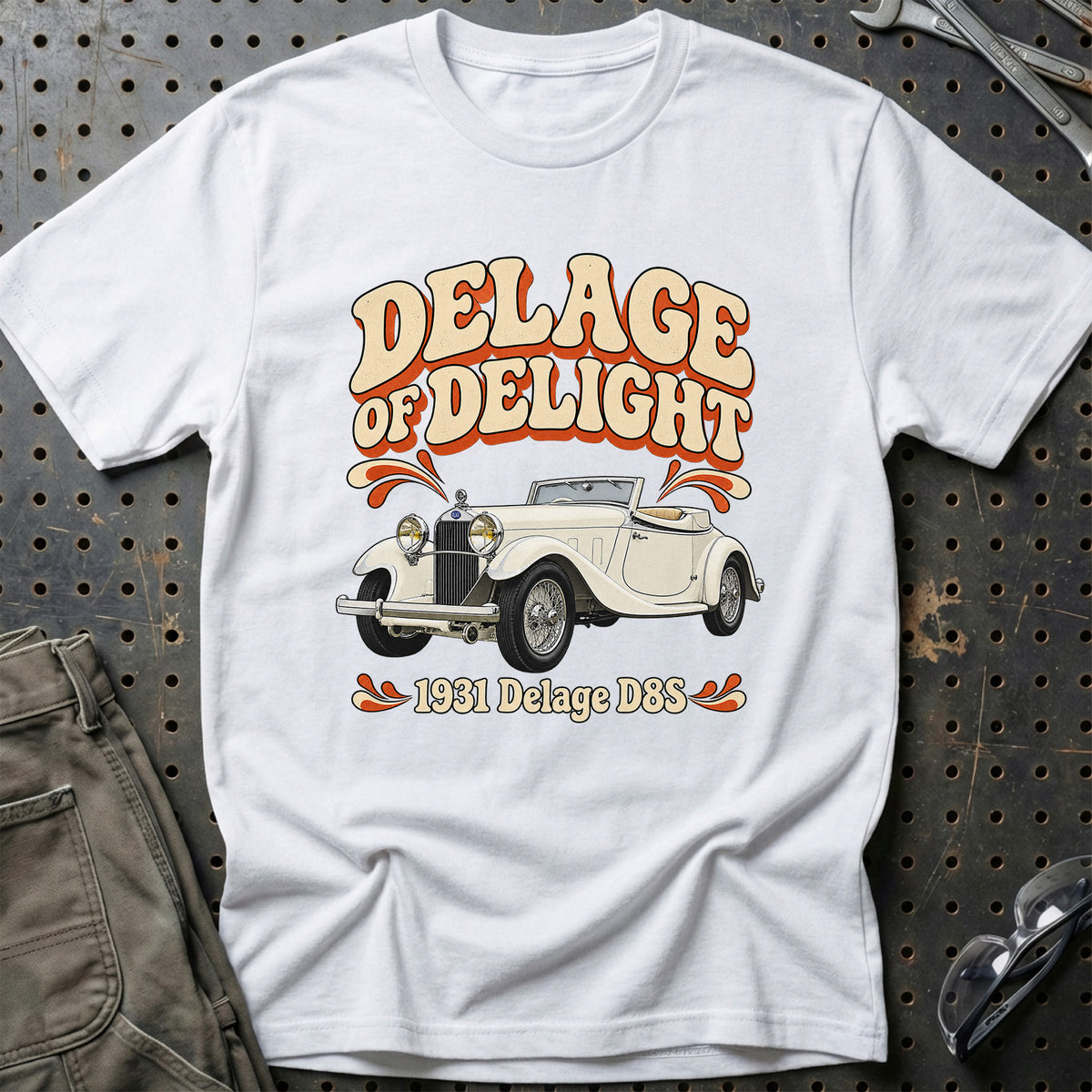 
Delage D8S 1931 – Delage of Delight T-Shirt – Hvid