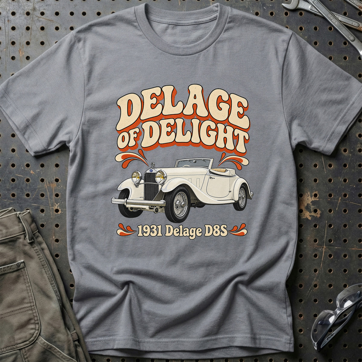
Delage D8S 1931 – Delage of Delight T-Shirt – Grå Sport