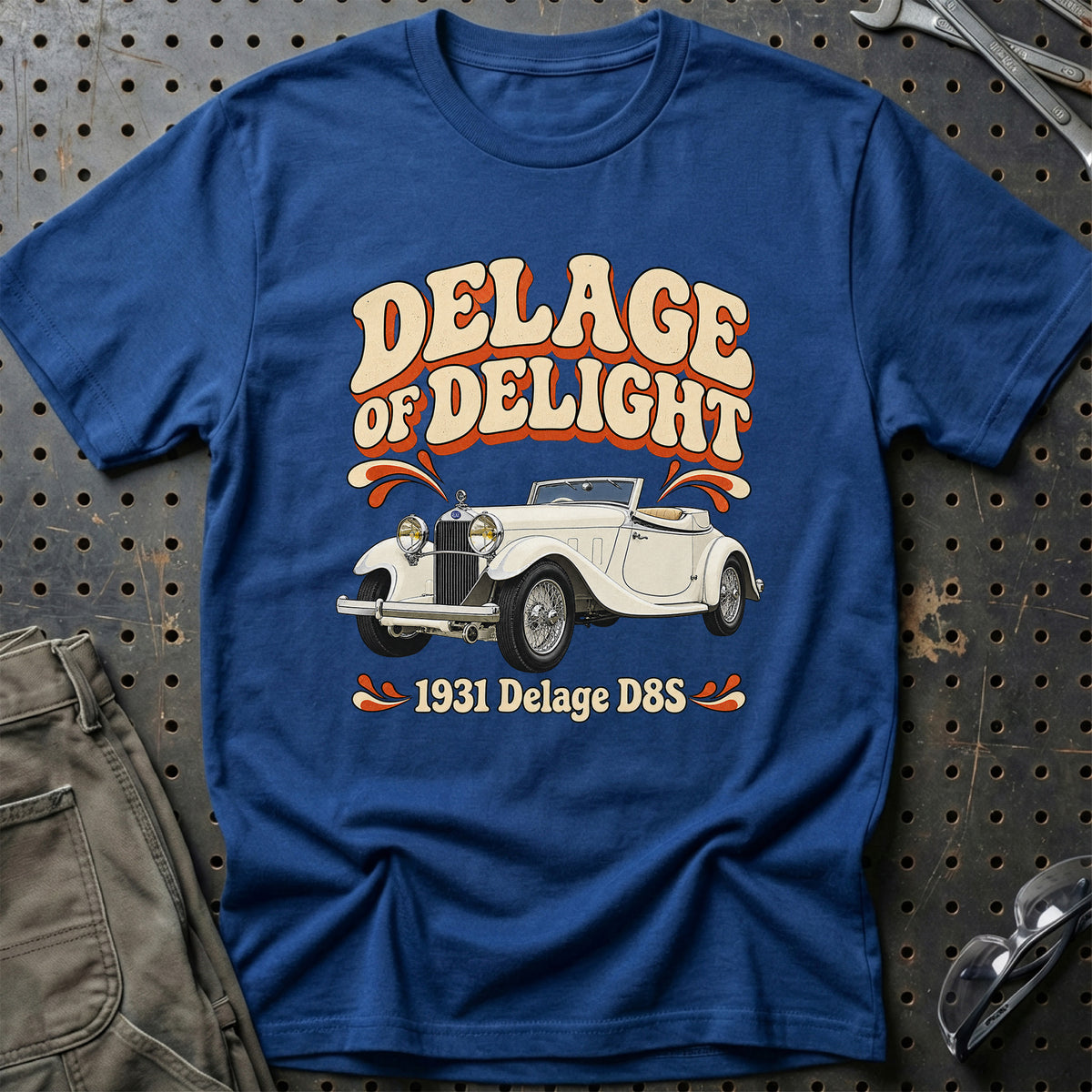 
Delage D8S 1931 – Delage of Delight T-Shirt – Blå Royal