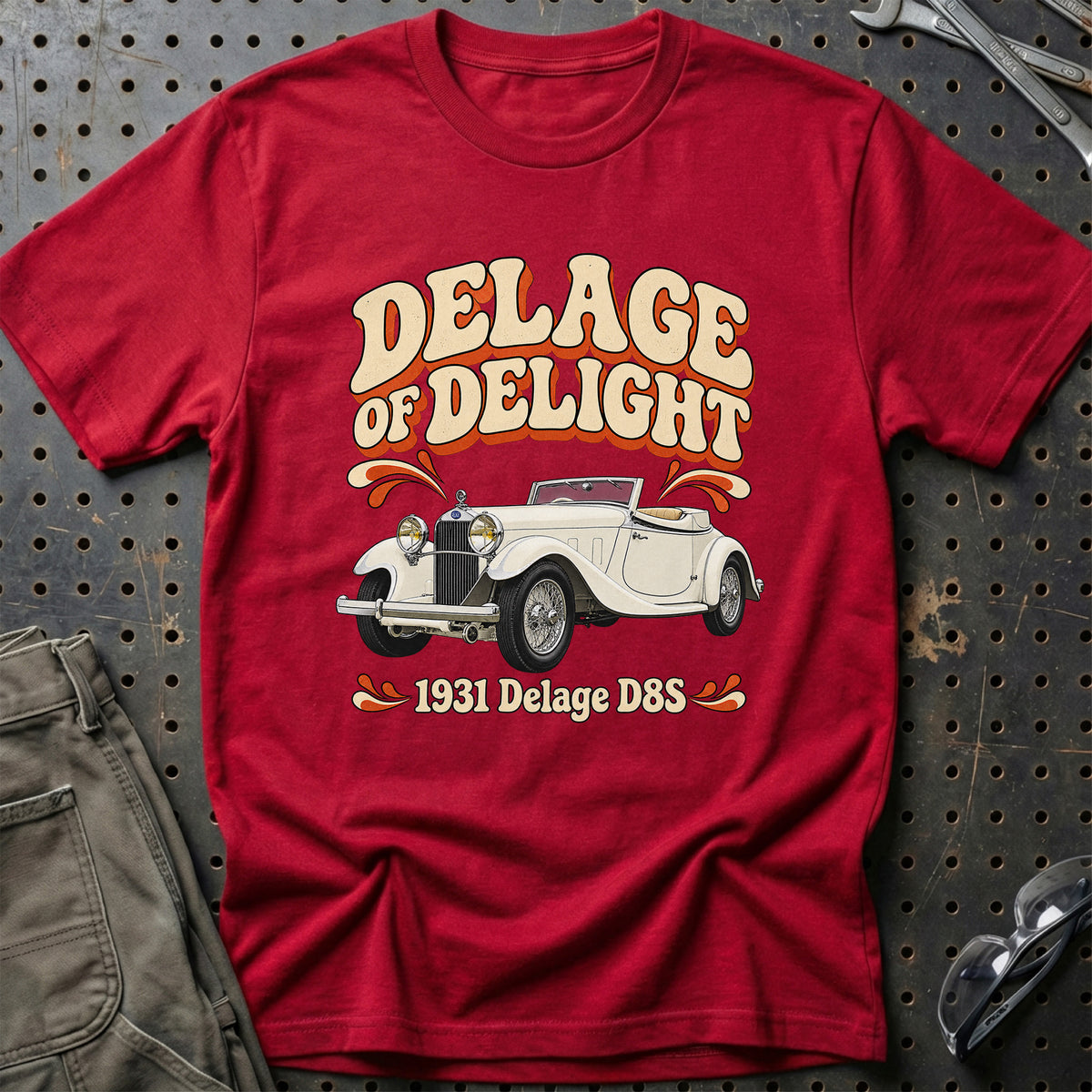 
Delage D8S 1931 – Delage of Delight T-Shirt – Rød