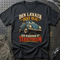 
Den lækker ikke olie – Den markerer sit territorium – Illustration – Unisex T-Shirt – Sort
