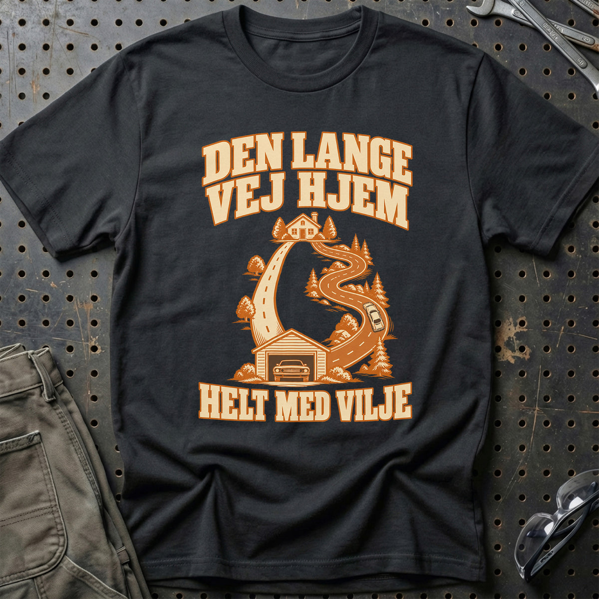 Den lange vej hjem – Helt med vilje T-Shirt – Sort