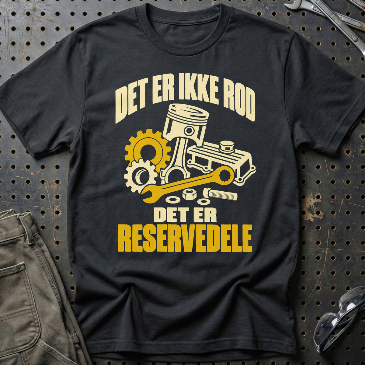 Det er ikke rod det er reservedele T-Shirt – Sort