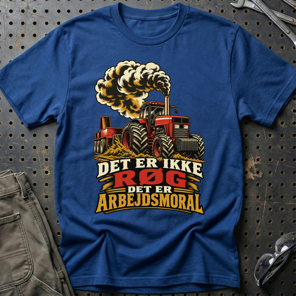 
Det er ikke røg det er arbejdsmoral – Illustration – Unisex T-Shirt – Blå Royal