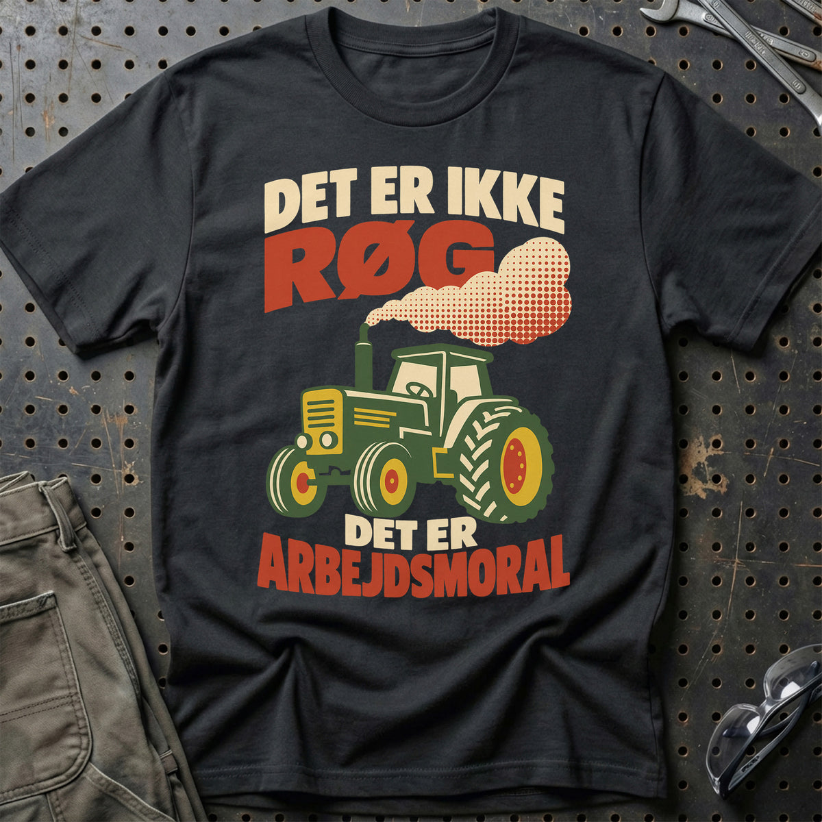 
Det er ikke røg det er arbejdsmoral – Retro – Unisex T-Shirt – Sort