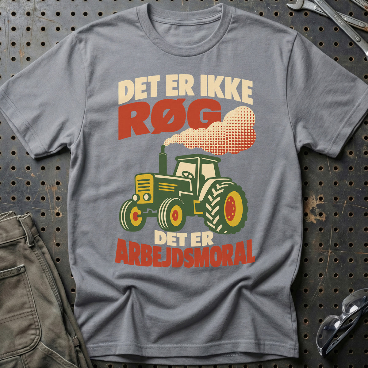 
Det er ikke røg det er arbejdsmoral – Retro – Unisex T-Shirt – Grå Sport