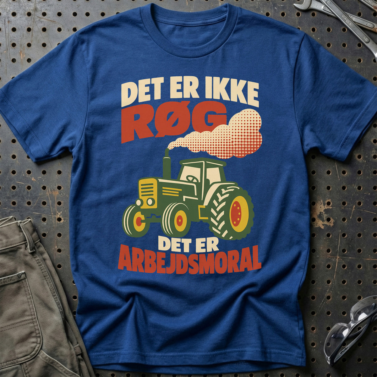 
Det er ikke røg det er arbejdsmoral – Retro – Unisex T-Shirt – Blå Royal