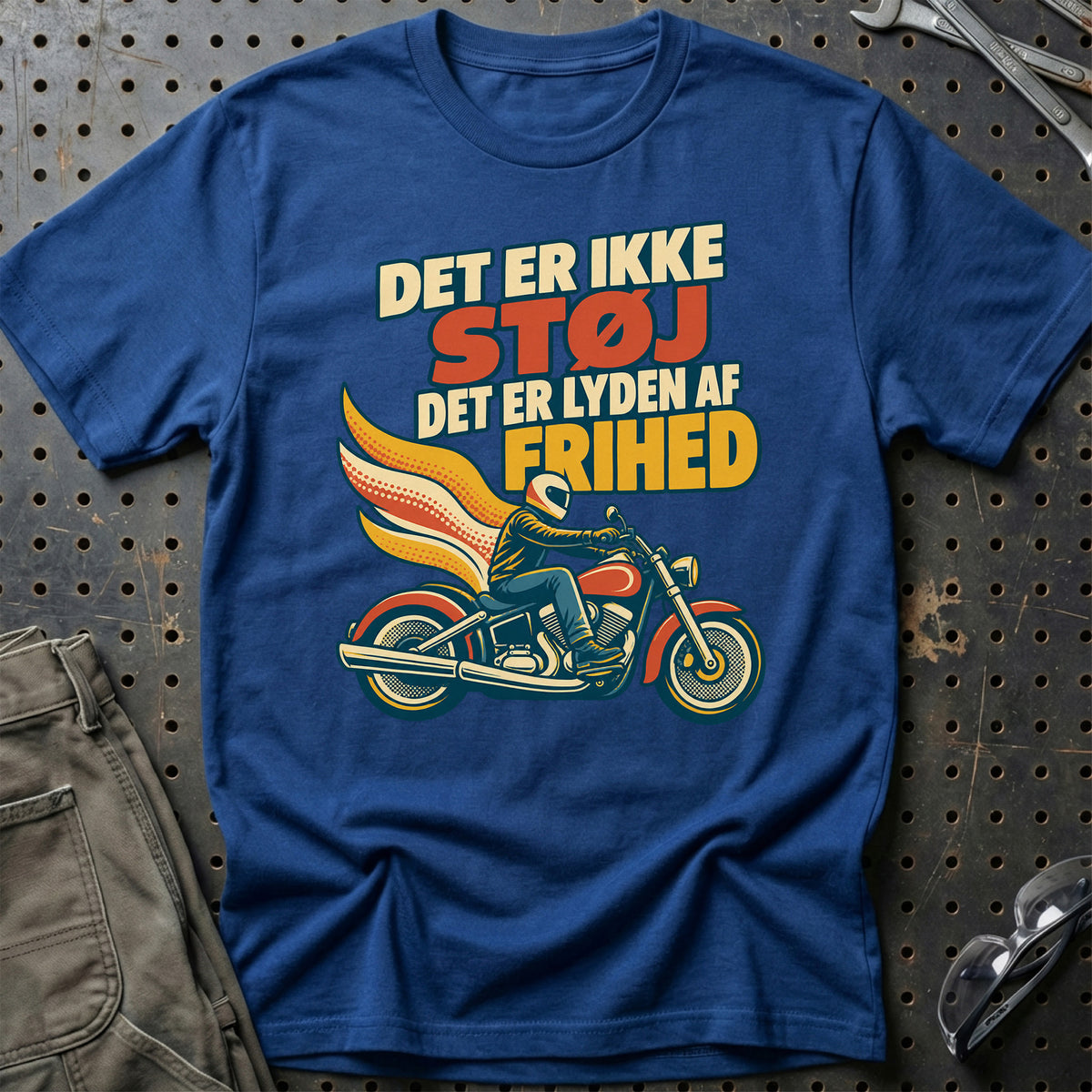 
Det er ikke støj det er lyden af frihed – Retro – Unisex T-Shirt – Blå Royal