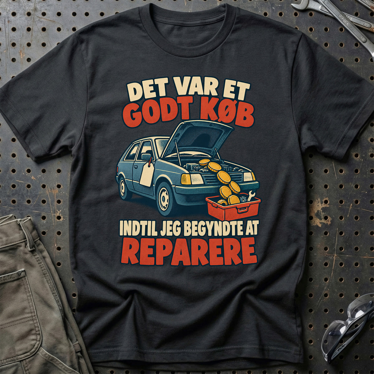 
Det var et godt køb – Indtil jeg begyndte at reparere – Retro – Unisex T-Shirt – Sort