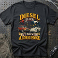 
Diesel eller el – Vi bliver aldrig enige – Illustration – Unisex T-Shirt – Sort