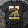 
Din bil drømmer om mit dieselbudget – Retro – Unisex T-Shirt – Sort