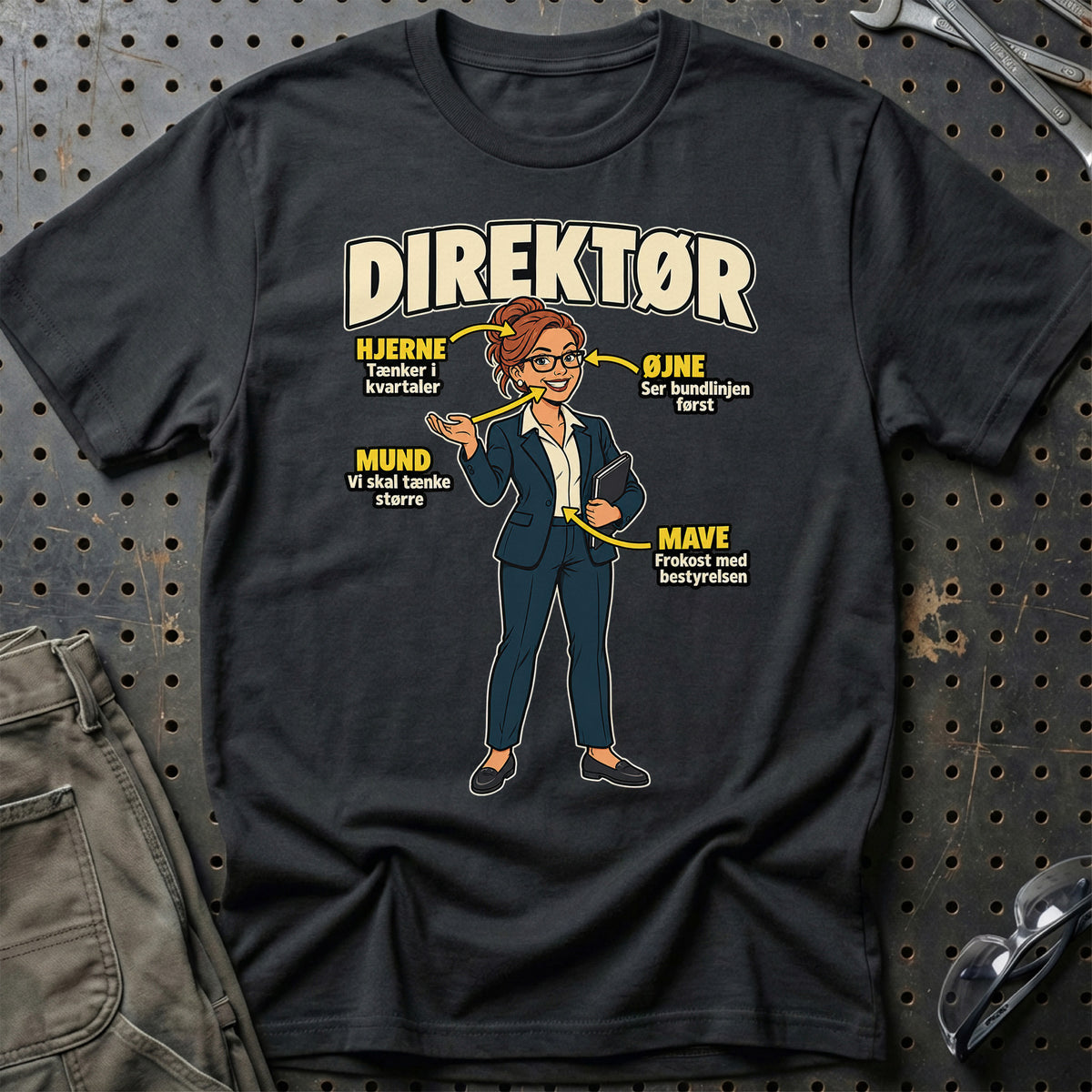 Direktør – Anatomi T-Shirt – Sort