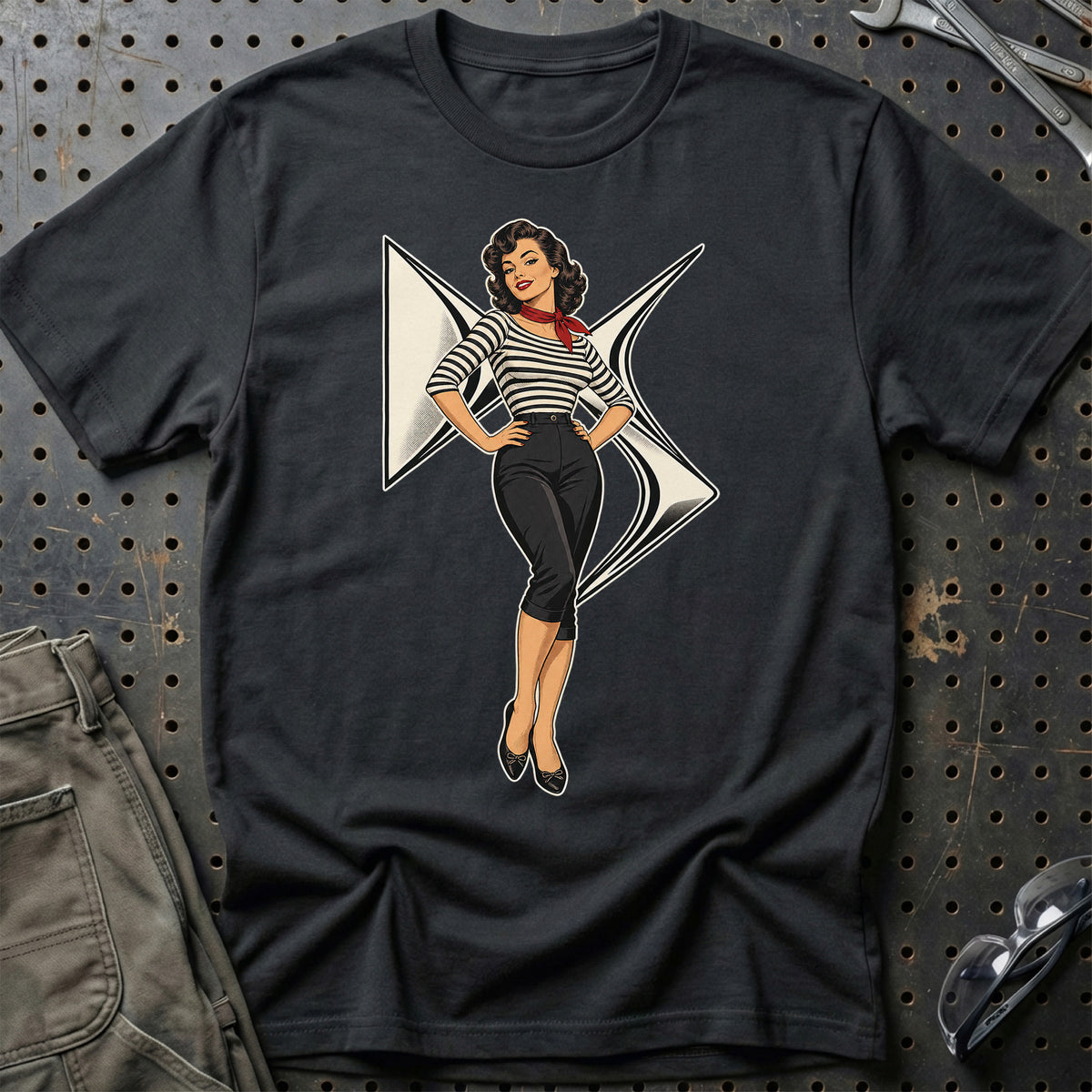 DS Retro Pinup T-Shirt – Sort