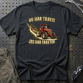 
Du har travlt jeg har traktor – Illustration – Unisex T-Shirt – Sort