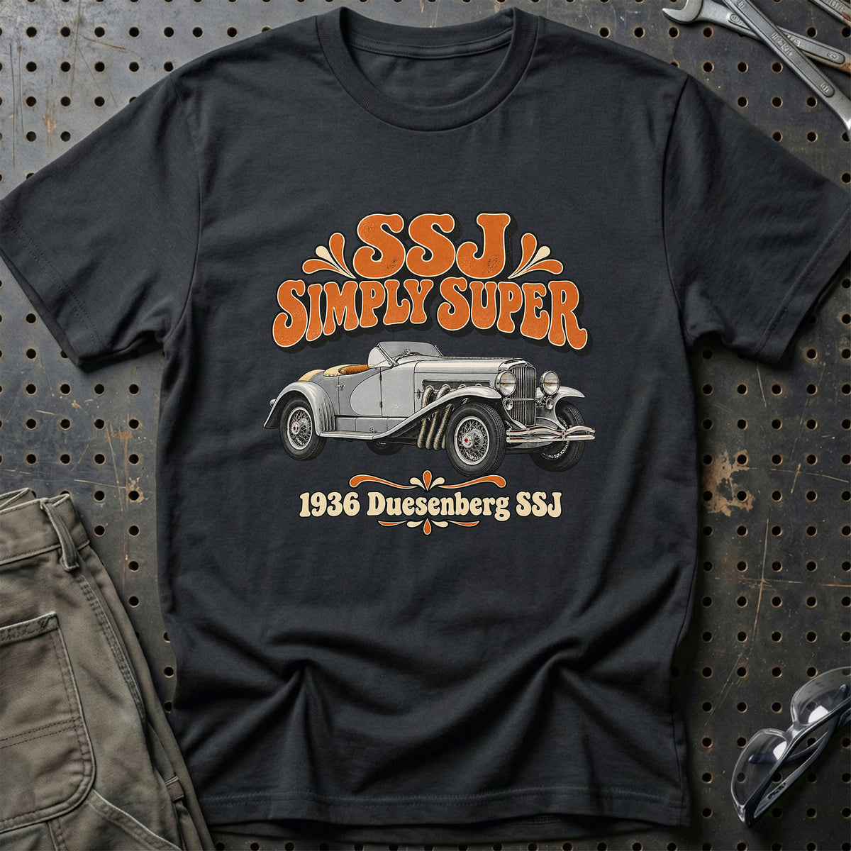 
Duesenberg SSJ 1936 – SSJ Simply Super T-Shirt – Sort